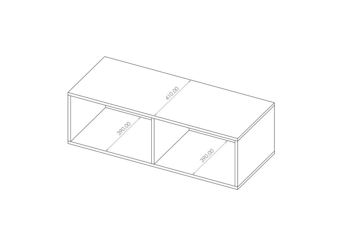 TV-LOWBOARD Kolder 100 cm Kaschmir mit geriffelten Fronten - Kaschmir/Silberfarben, Holzwerkstoff/Kunststoff (100/38/43cm) - Ravio