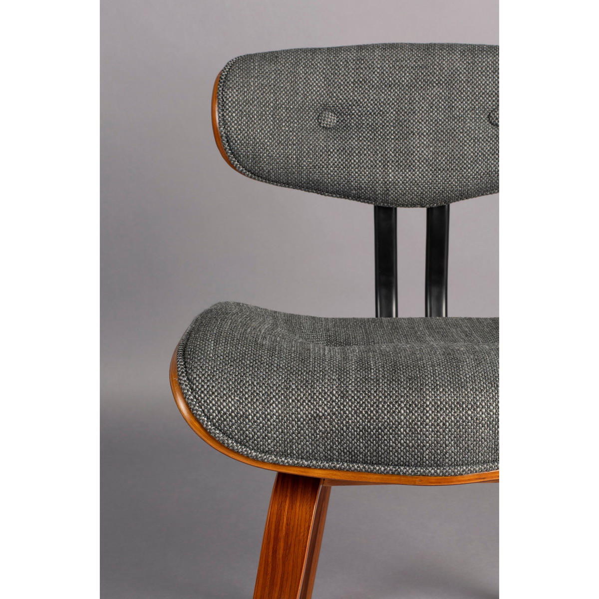ESSZIMMERSTUHL Blackwood Grau - Grau, Holz (51/78/55.5cm) - Dutchbone