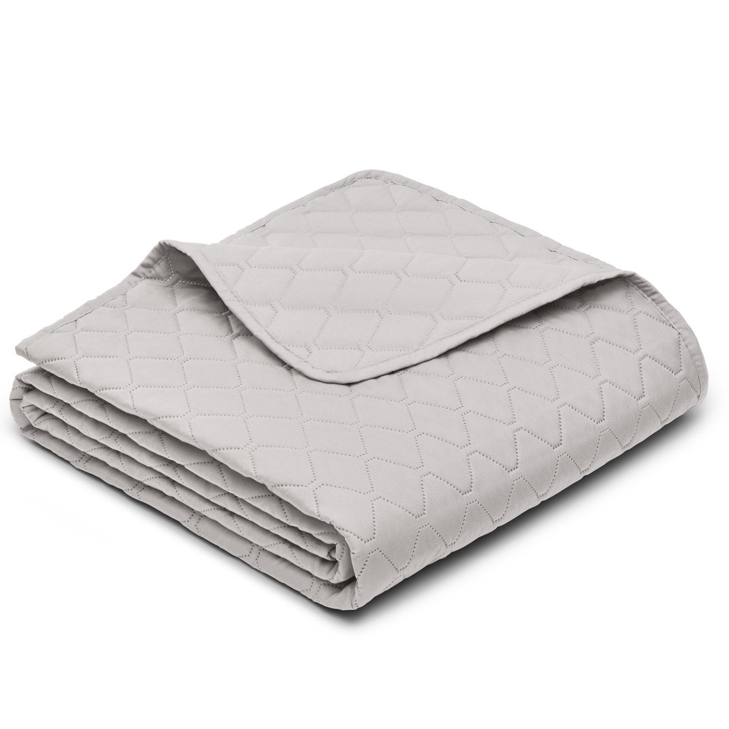 Blumtal TAGESDECKE 220x240 cm, waschbarer Sofa- & Couchüberwurf, Hellgrau jetzt nur online ➤