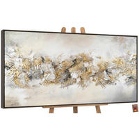 GEMÄLDE Glückslinie Schattenfugenrahmen Grau 120x60 cm - Grau, Holz (120/60cm) - YS-art gallery