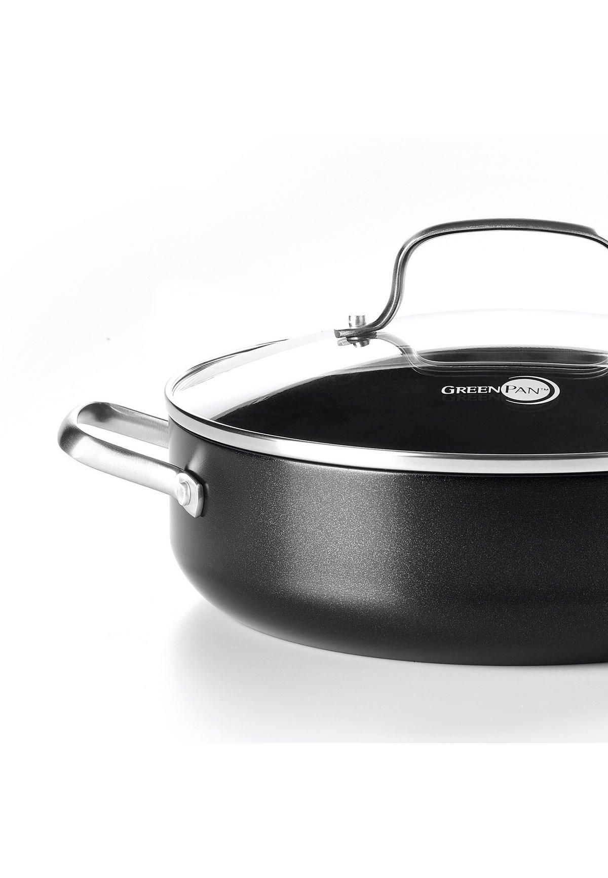SCHMORPFANNE Copenhagen mit Deckel - Schwarz, Metall (28cm) - GreenPan