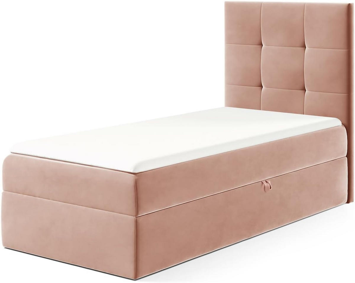 KINDERBETT MINO 2 - Pink, Holzwerkstoff (84/208cm) - Meblini