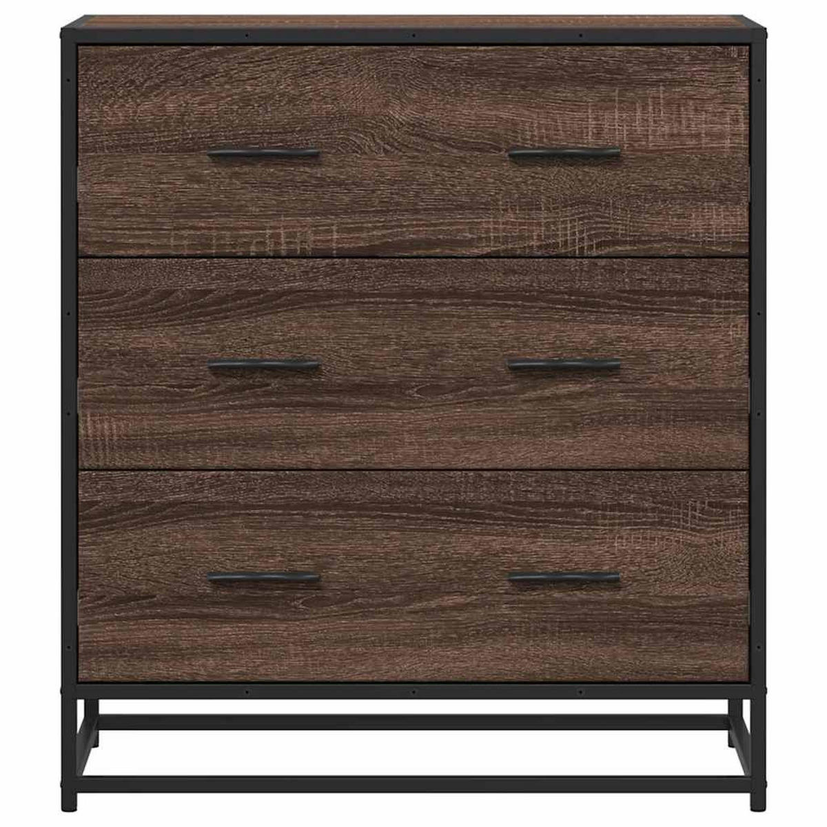 KOMMODE Sopi für Wohnzimmer Braun Eichen-Optik 68x35x76 cm - Eichefarben, Holz (68/76/35cm) - DELUKE