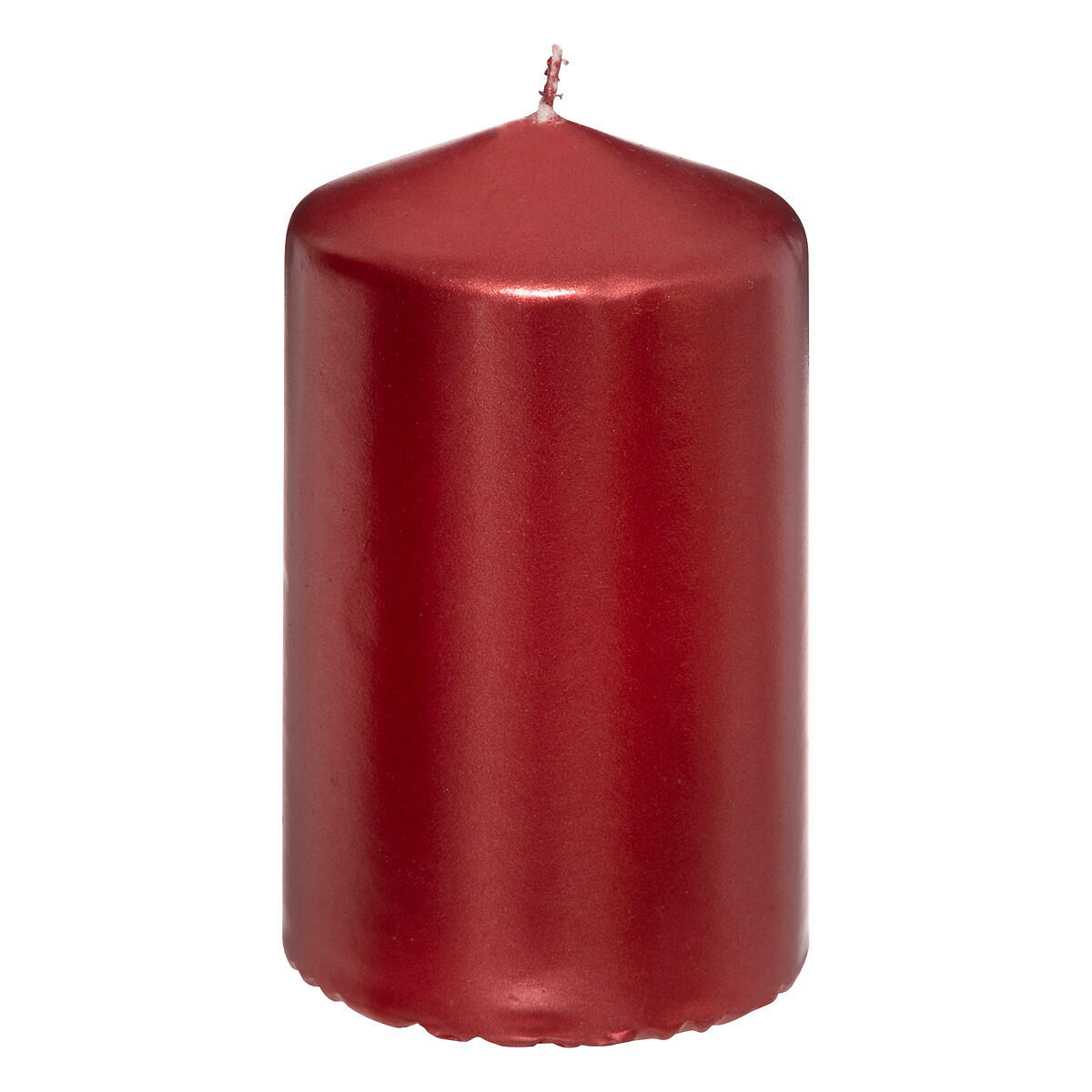STUMPENKERZE glänzend 12 cm - Rot, Paraffin (7/12/7cm) - Atmosphera Createur d´interieur