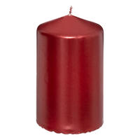 STUMPENKERZE glänzend 12 cm - Rot, Paraffin (7/12/7cm) - Atmosphera Createur d´interieur