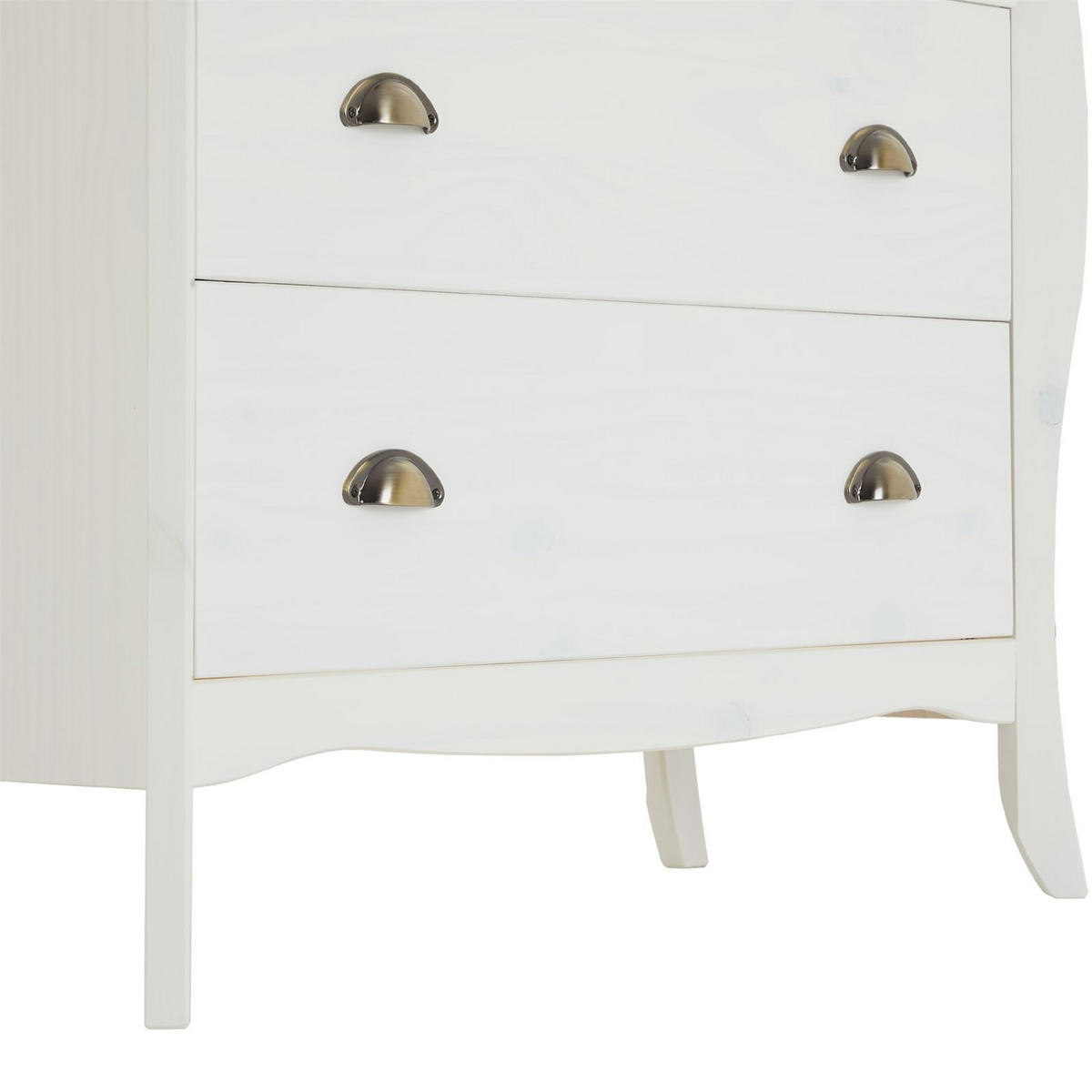 KOMMODE ANTOINETTE - Weiß, Holz (89/87/43cm) - IDIMEX