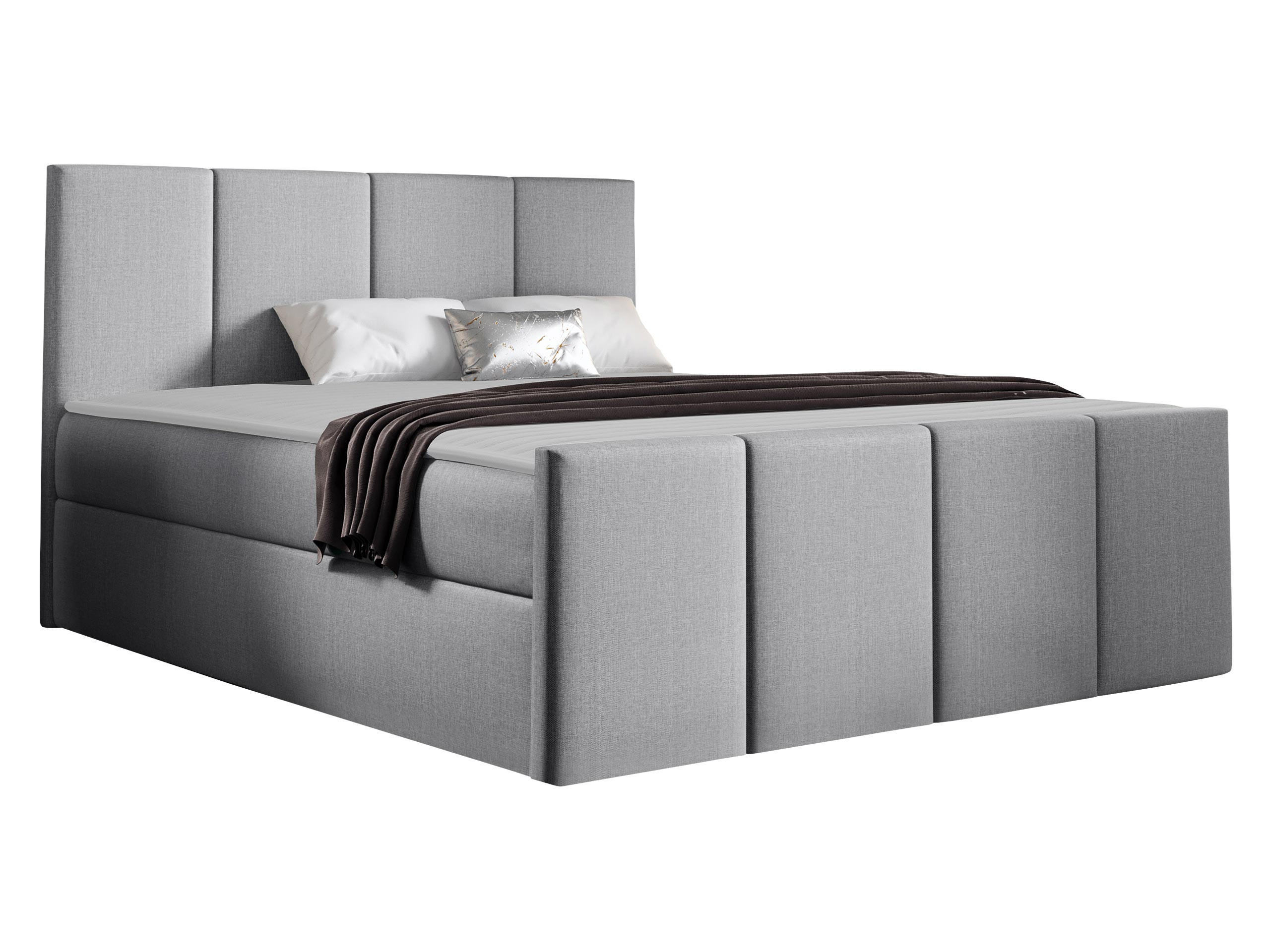 BOXBETT Lars - Hellgrau, Holz (120/200cm) - MIRJAN24