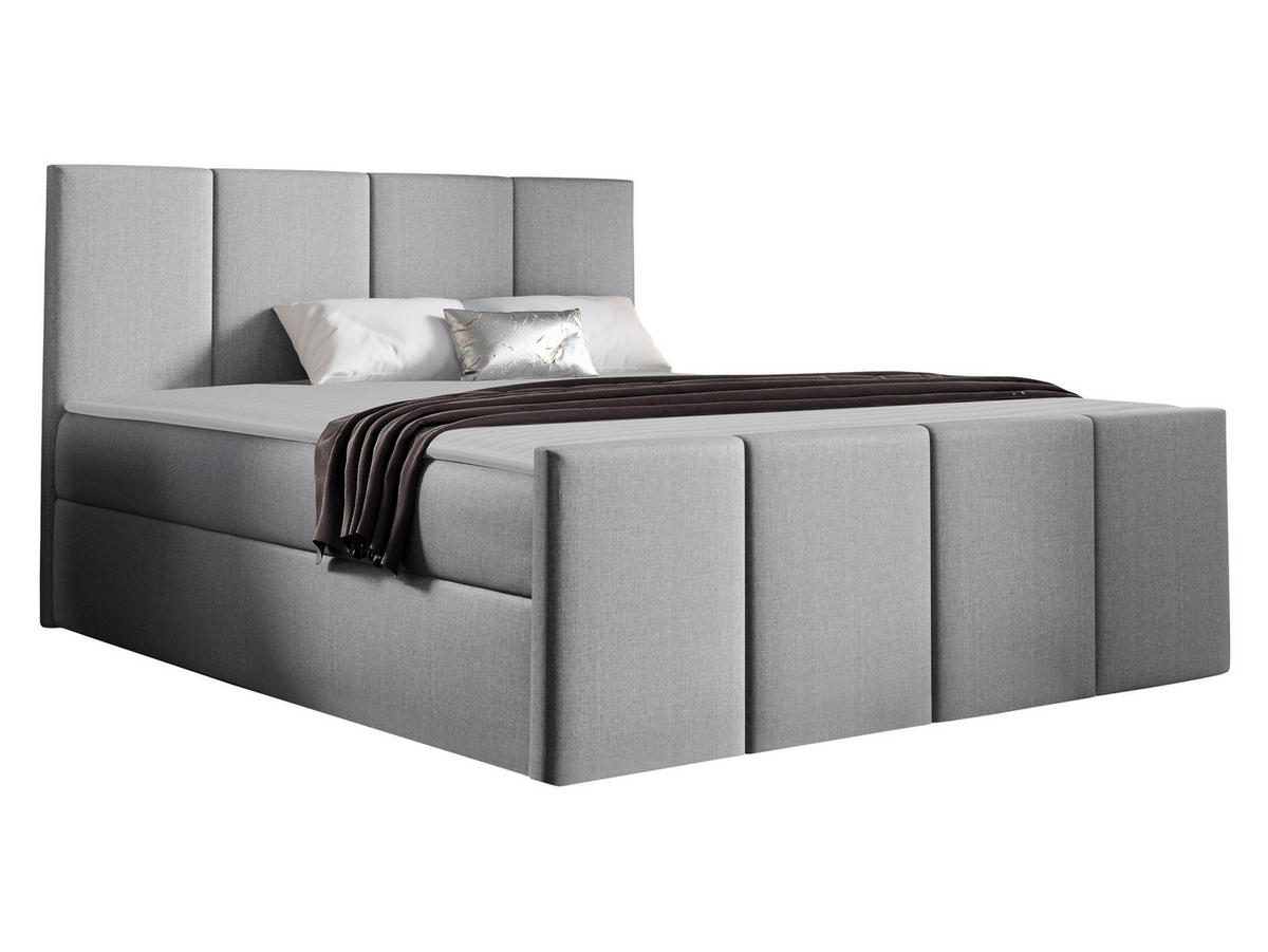 BOXBETT Lars - Hellgrau, Holz (120/200cm) - MIRJAN24