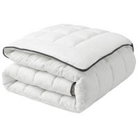 PŘIKRÝVKA Mikrofaser Středně teplá 220/240 cm Koutra - bílá, textil (220/240cm) - Beliani