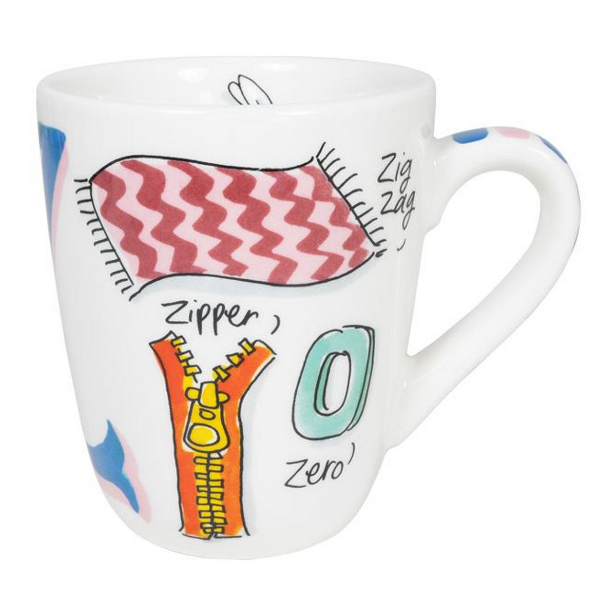 BECHER Liebesbrief Z in Bunt - 350 ml - Multicolor, Keramik (0.35L) - Blond Amsterdam