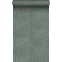 TAPETE 3D-Muster 50 x 900 cm - Grün, Papier (50/900cm) - Origin Wallcoverings