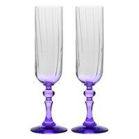 SEKTGLÄSER, 2er-Set, 200 ml - Violett, Glas (0.2L) - Krosno Glass