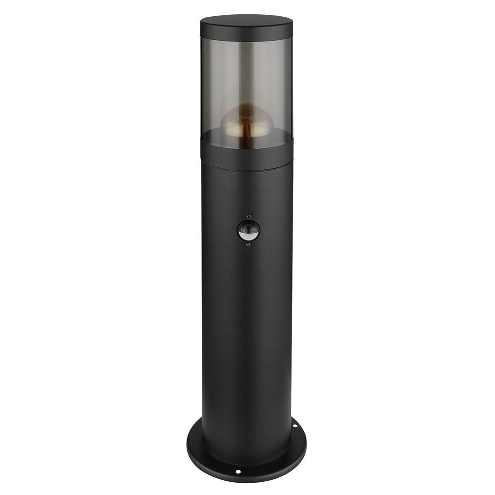 LED WEGELEUCHTE XELOO Schwarz Edelstahl - Schwarz, Metall (10.2/10.2/50cm) - Globo Lighting