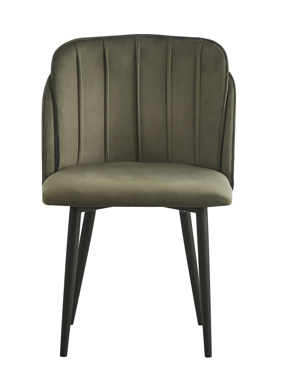 STUHL 2er-Set Samt Grün - Grün, Textil (51/85/53cm) - Nordlys