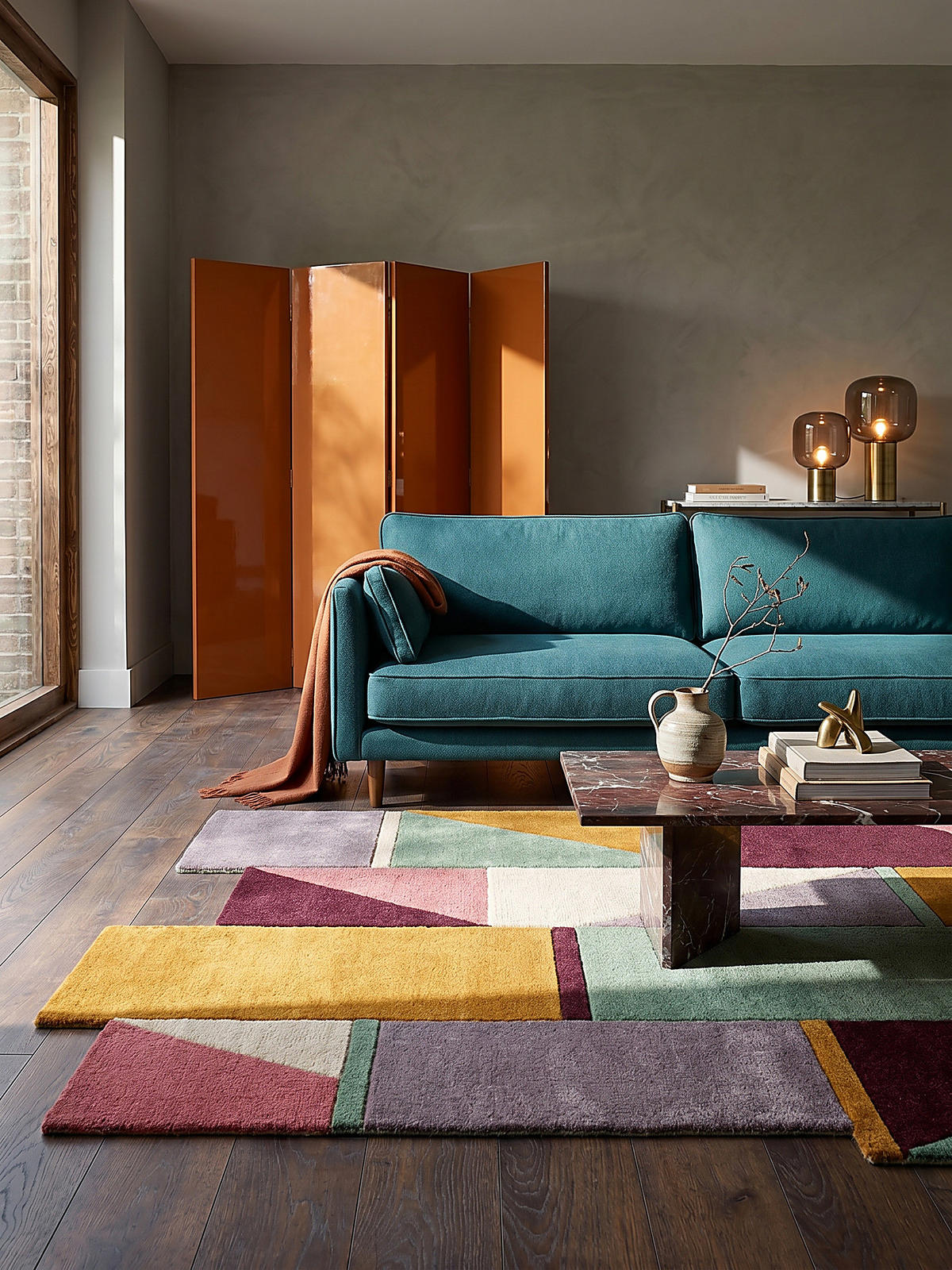 WOLLTEPPICH HALLEIN, abstrakt, Pastell, 200 x 290 cm - Multicolor, Textil (200/290cm) - KADIMA DESIGN