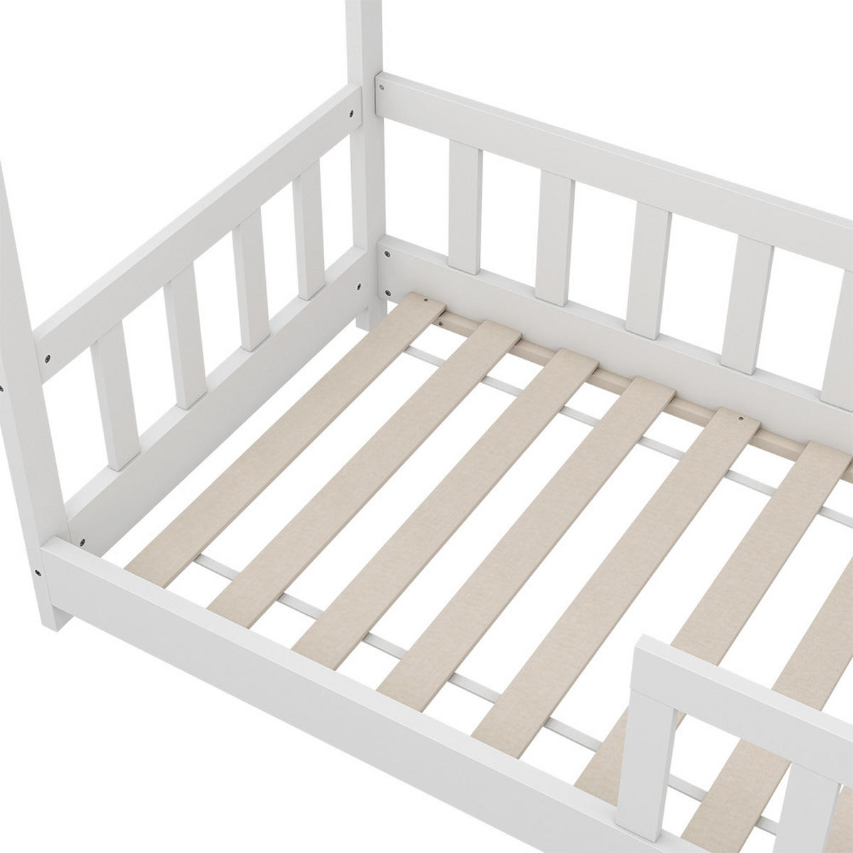 DOMEČKOVÁ POSTEL Michelle Bílá - bílá, kompozitní dřevo (70/140cm) - VitaliSpa