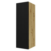 KÜCHENHÄNGESCHRANK Lamello W4/30 Schwarz Matt / Eiche Artisan 30 / 32,5 / 96cm - Eichefarben/Schwarz, Holz/Holzwerkstoff (30/96/32.5cm) - Feldmann-Wohnen