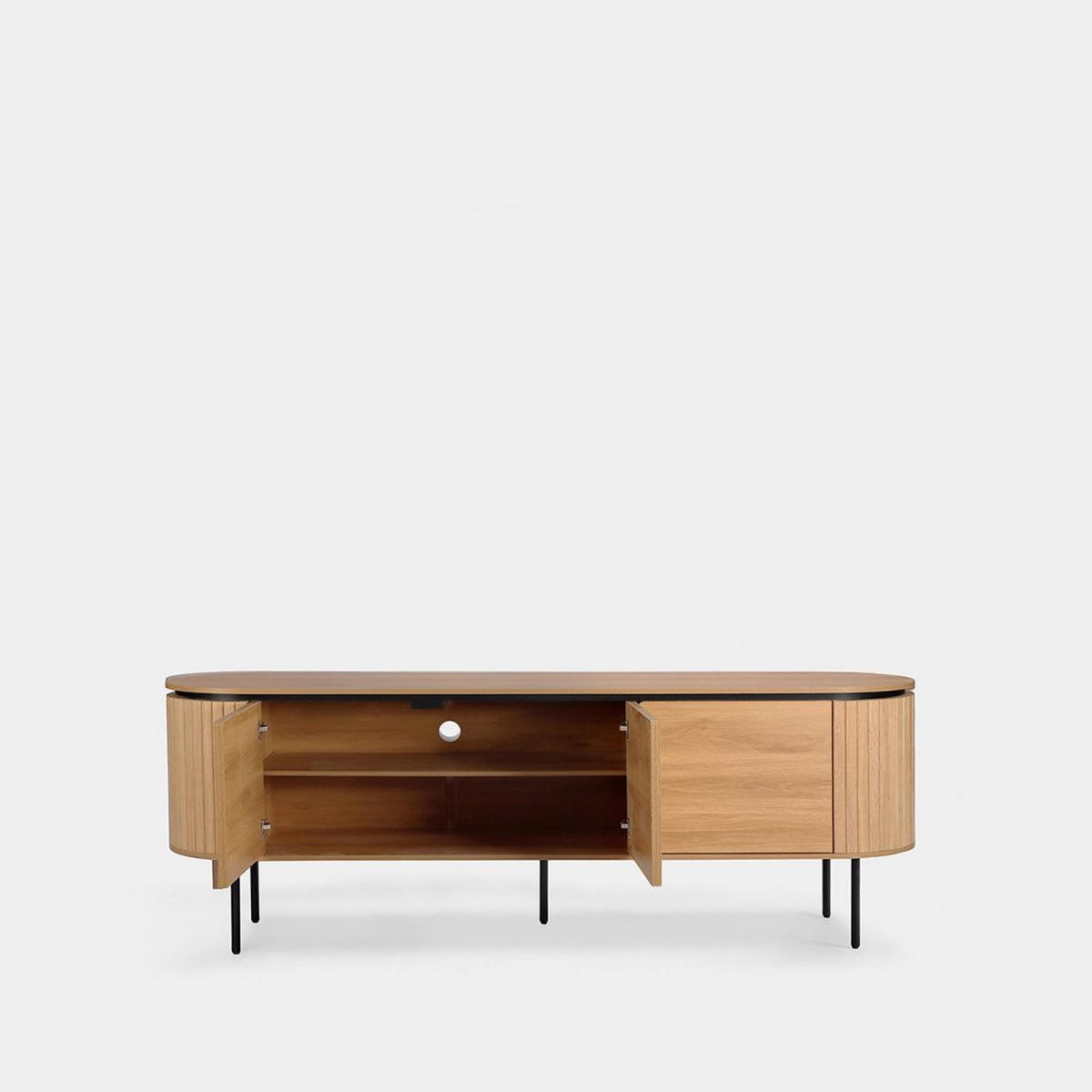 TV-ELEMENT Helios Natürlich 160 cm x 55 cm - Naturfarben, Holzwerkstoff (160/55/40cm) - Klast Home