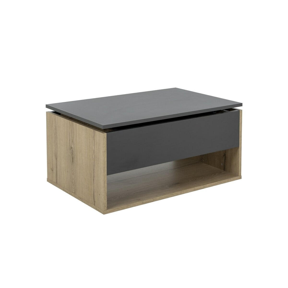 COUCHTISCH H44 cm - URBAN - Eschefarben, Holzwerkstoff (90/60/44cm) - Calicosy