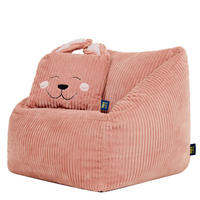 KINDERSITZSACK Natalia mit Animalkissen - Pink, Textil (55/50/55cm) - icon