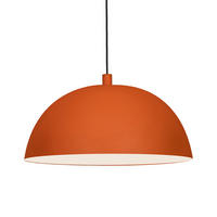 PENDELLEUCHTE Lipeo Vintage 26/15 cm - Weiß/Orange, Holz/Metall (15/26/15cm) - Bamyum