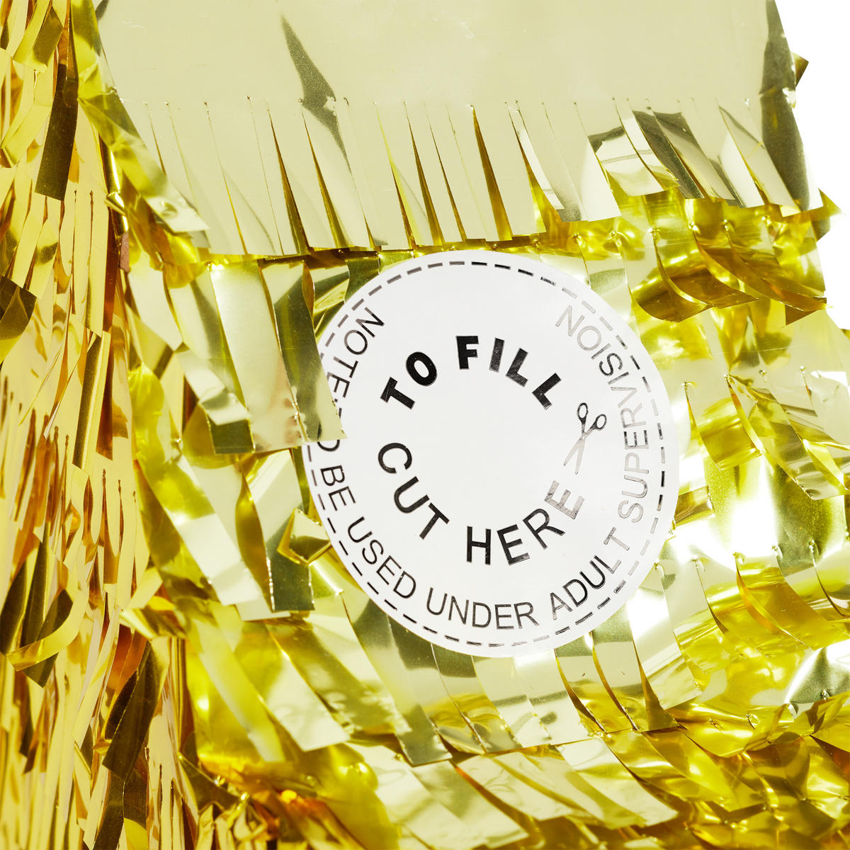 PINATA - Goldfarben, Papier/Wellpappe (45/43/9cm) - Relaxdays