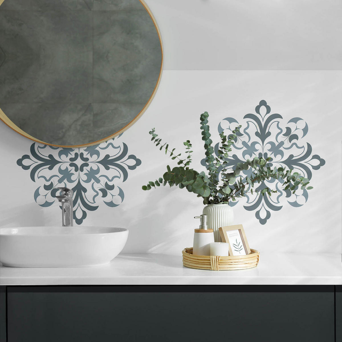 WANDPANEEL 120x60 cm selbstklebend Velaria - Dunkelgrau, Kunststoff (60/1.6/120cm) - Wallfluent