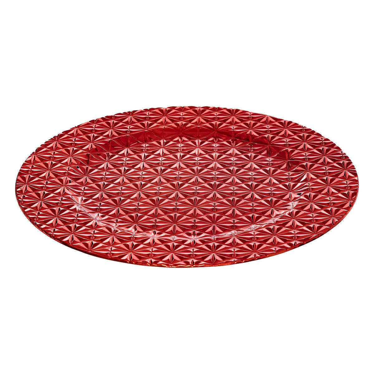 UNTERTELLER Ø 33 cm - Rot, Kunststoff (33cm) - Atmosphera Createur d´interieur