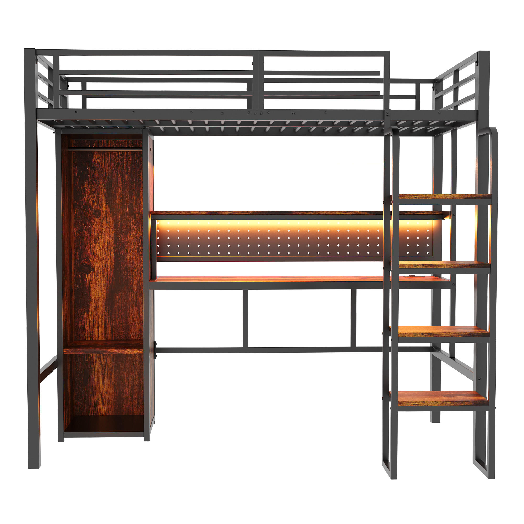 HOCHBETT Metall 90/200 cm Schwarz - Schwarz, Holzwerkstoff/Metall - Raumix