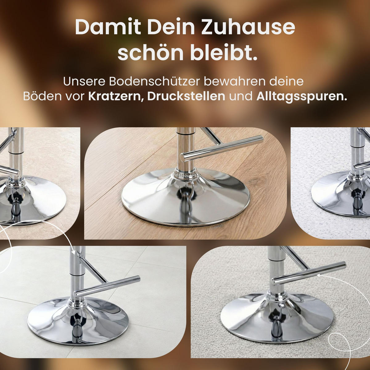 BARHOCKER 2 Samt Dunkelgrün - Chromfarben/Dunkelgrün, Textil/Metall (60/93/56cm) - CLP