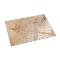 GLASPLATTE für Kamin 100x70 cm Beige - Beige, Glas (100/70/0.4cm) - ArtPrintCave