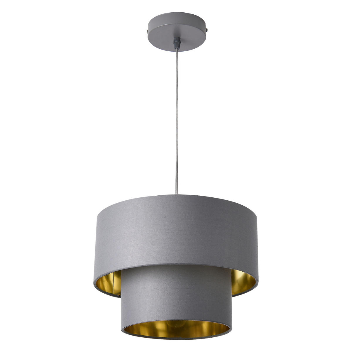 HÄNGELEUCHTE Lopar - Grau, Metall (30/30/149cm) - lux.pro