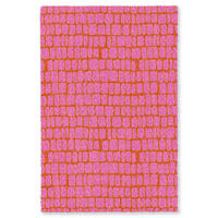 KOBERCE - Organic - Mriežka - Ružová - 140x200 cm - pink, textil/plast (140/0.4cm) - OnlyWow