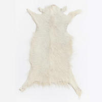 FELL Ziegenfell Eher Hell Naturfarben Teppich ca. 90 cm 1.Wahl - Hellgrau/Weiß, Fell (50/90cm) - Provellus
