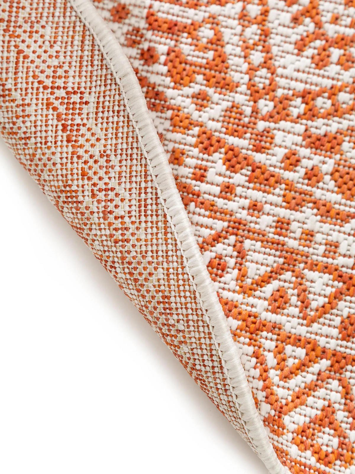 VNITŘNÍ a venkovní koberec Cleo Oranžová ø 150 cm kulatý - pomerančová, textil/umělá hmota (150/150cm) - benuta Nest