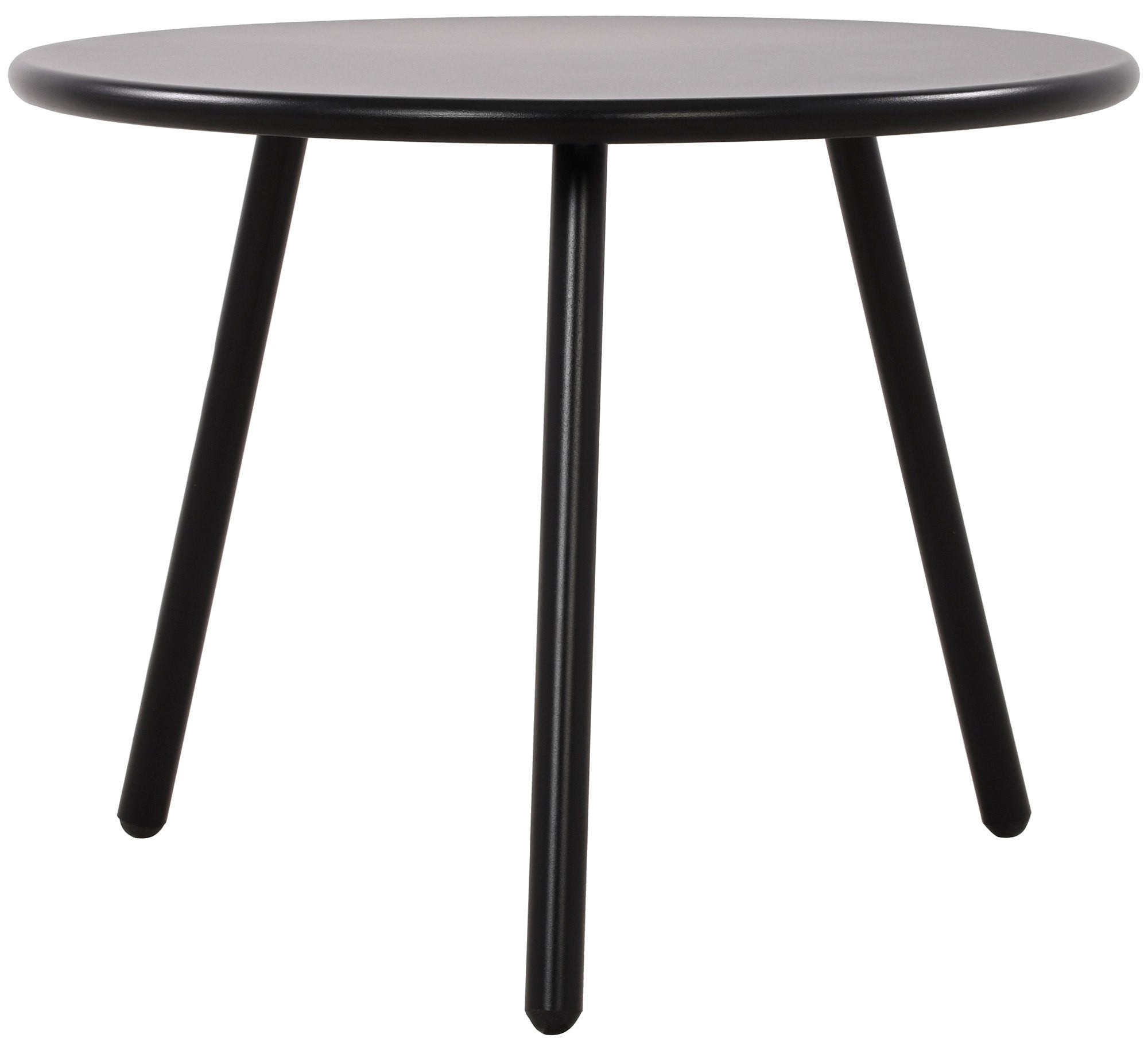 COUCHTISCH Nenim Kunststoff Schwarz Beistelltisch Rund - Schwarz, Kunststoff (60/60/45cm) - DELUKE