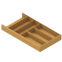 BESTECKEINSATZ Holz, Besteckkasten Sunny 26x47,2x5cm, Eiche natur - Eichefarben, Holz (26/5/47.2cm)