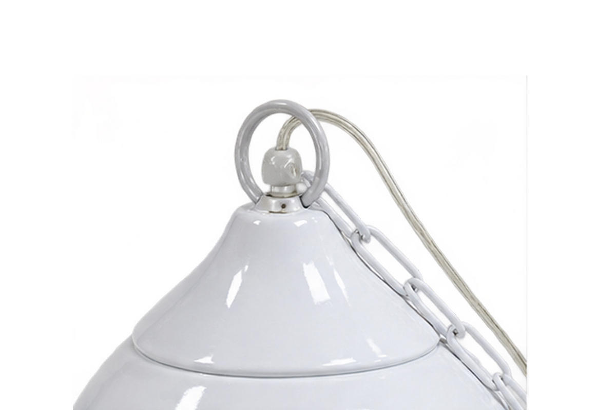 HÄNGELEUCHTE Milton ∅52x36 cm, Metall, Weiß - Weiß, Metall (145/52/36cm) - dasmöbelwerk