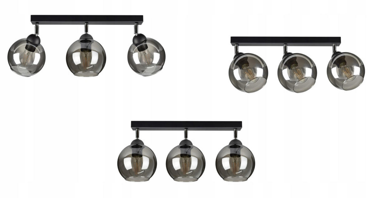 DECKENLEUCHTE HAGEN - Schwarz, Glas/Metall (15/60/21cm) - kiki design