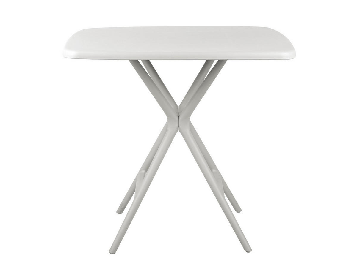 ESSTISCH Mirth - Weiß - 70/70/73 cm - Weiß, Kunststoff (70/70/73cm) - Leitmotiv