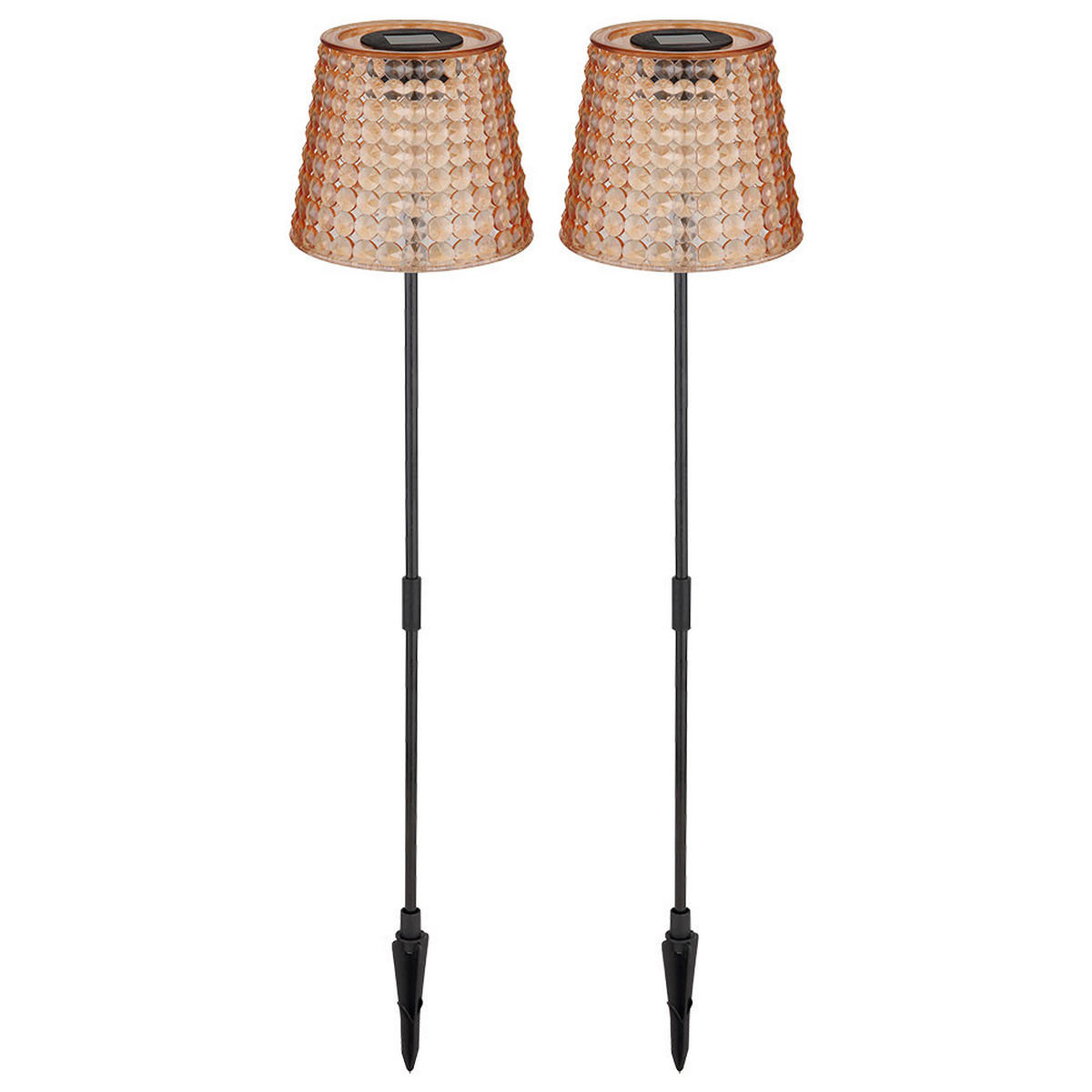 LED AUSSENLEUCHTE Kunststoff Schwarz - Schwarz, Kunststoff (12.5/12.5/60cm) - Globo Lighting