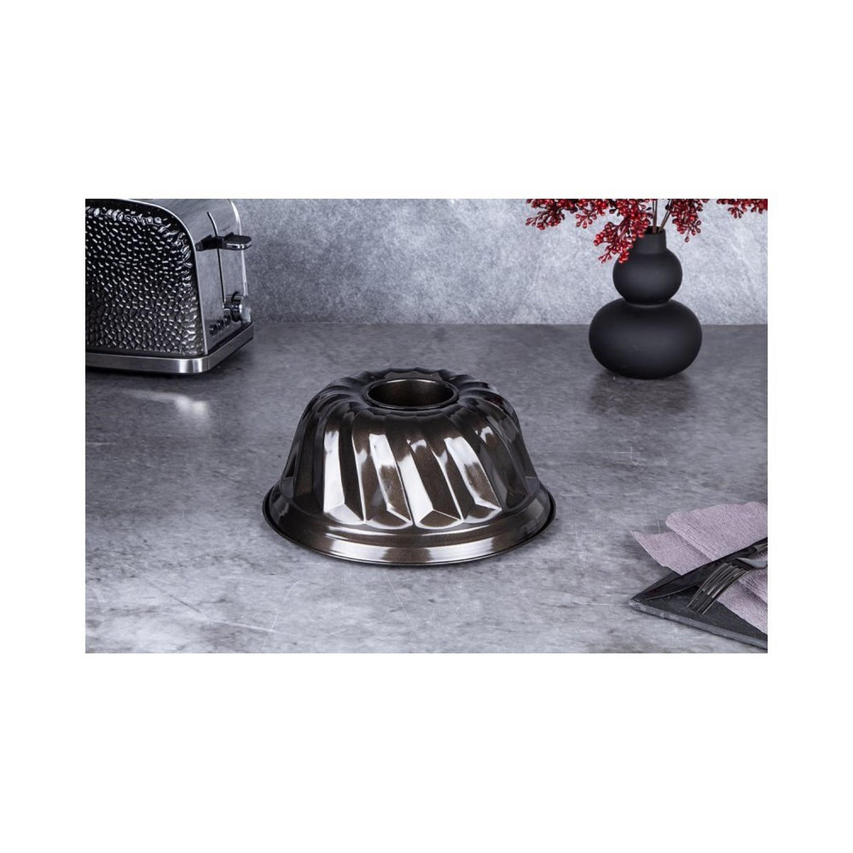 BACKFORM Gold 25/25/10.5 cm BH6810 - Goldfarben, Metall (25/10.5/25cm) - Berlinger Haus