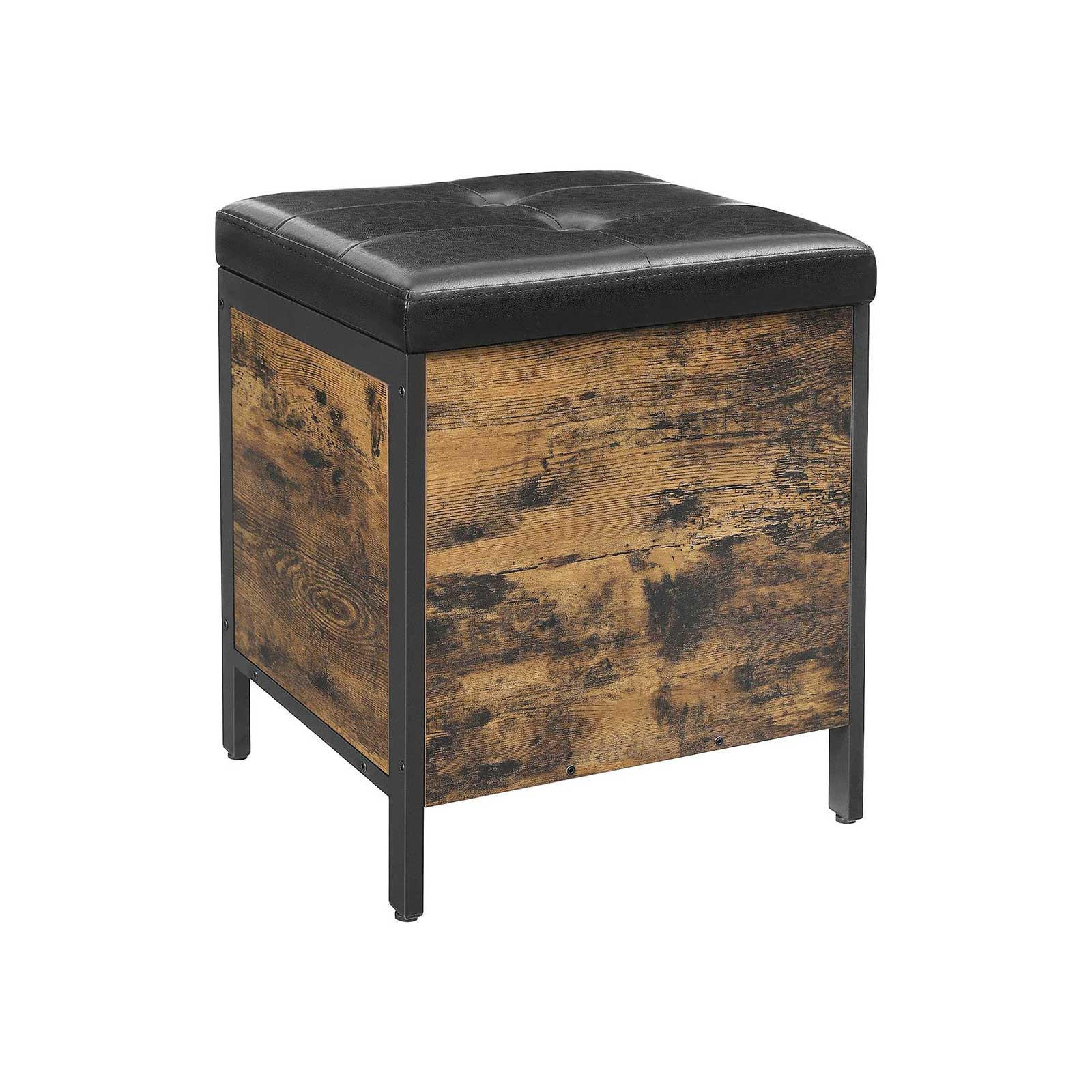 SITZHOCKER BELASTBAR - Braun, Holzwerkstoff (40/50/40cm) - Hansiro