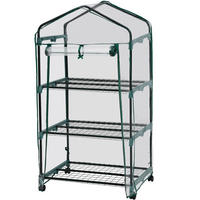 FOLIENGEWÄCHSHAUS, 69 x 49 x 133 cm,transparent - Transparent, Kunststoff (49/133/69cm) - tectake