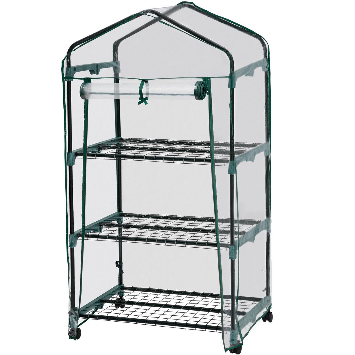 FOLIENGEWÄCHSHAUS, 69 x 49 x 133 cm,transparent - Transparent, Kunststoff (49/133/69cm) - tectake