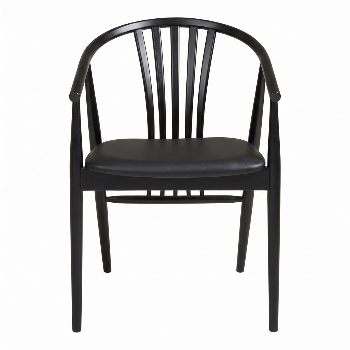MATSTOL Asti 54 x 57 x 78 cm – svart - Svart, Bokträ/Trä (54/78/57cm) - ebuy24
