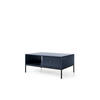 COUCHTISCH - Kaffeetisch Melody X Dunkelblau + Schwarz - Schwarz/Dunkelblau, Holzwerkstoff (68/104/46cm) - Möblo