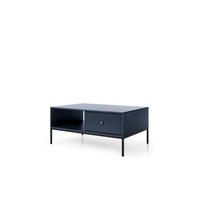 COUCHTISCH - Kaffeetisch Melody X Dunkelblau + Schwarz - Schwarz/Dunkelblau, Holzwerkstoff (68/104/46cm) - Möblo