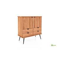 KOMMODE LINA Kernbuche - Kernbuche, Holz (97/102/46cm) - byoak