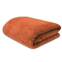 KUSCHELDECKE, 220x240 cm, 100% Polyester - Terracotta, Textil (220/240cm) - Zollner